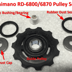 How to gain back some free wattage – Shimano RD-6800/6870 Upper Guide Pulley fix