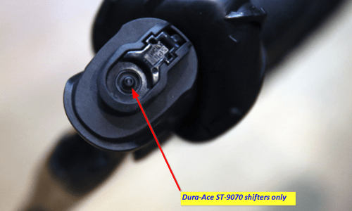Dura-Ace Shift lever buttons now turn Shimano CM-1000 camera on/off!