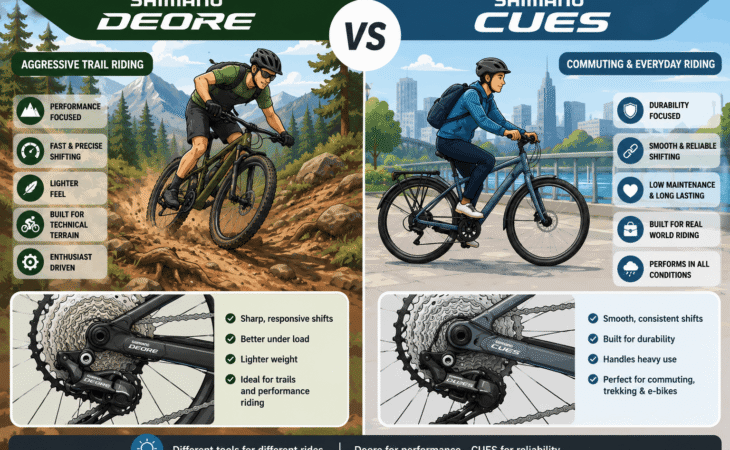 Shimano CUES vs Deore: Which Groupset Is Better?