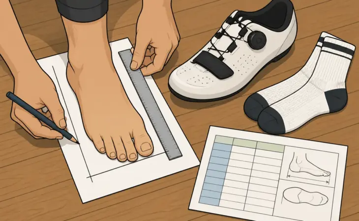 Cycling Shoe Size Chart and Fit Guide