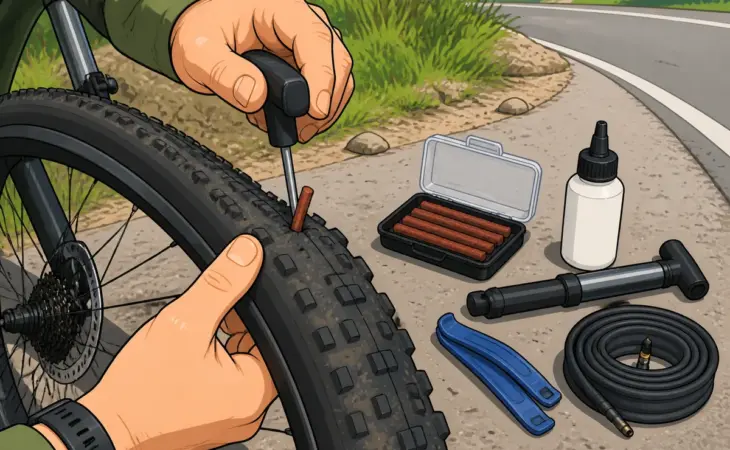 How to Fix a Tubeless Bike Tire Puncture