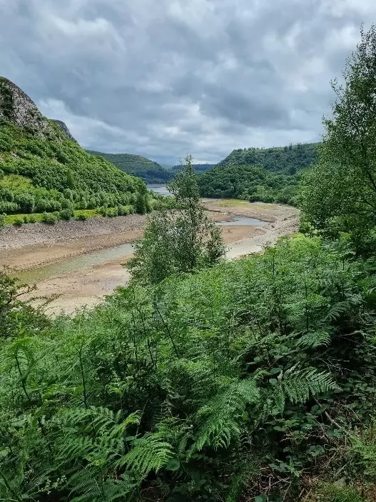 A low reservoir at Elan Valley 