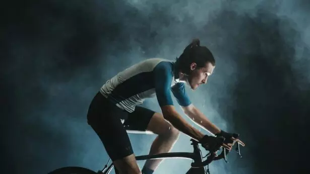man cycling
