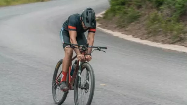 Cycling man